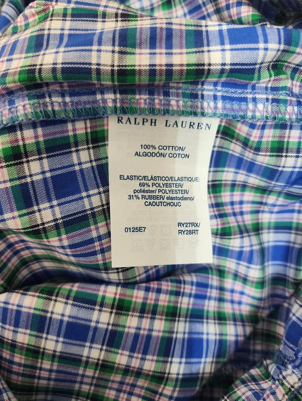 Polo Ralph Lauren Big 1X Men Plaid Pajama Lounge Sleep Pants Cotton NWT